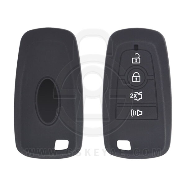 Ford Edge Explorer Fusion Smart Remote Key Silicone Protective Cover Case 4 Button