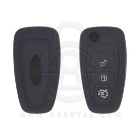Ford Focus Flip Remote Key Silicone Protective Cover Case 3 Button