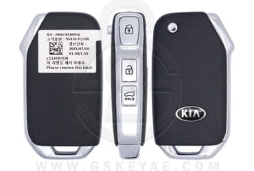 Télécommande pliante d’origine KIA Sorento 2021 3 boutons 433MHz 95430-P2300