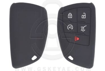 Chevrolet GMC Buick Smart Remote Key Silicone Protective Cover Case 5 Button w/Start