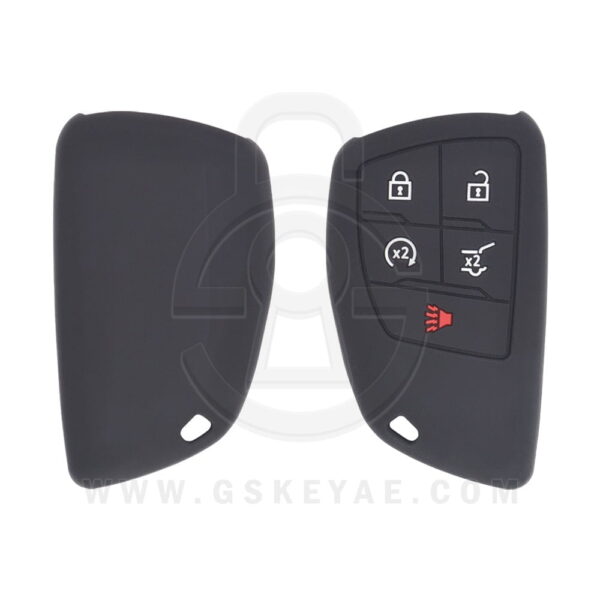 Chevrolet GMC Buick Smart Remote Key Silicone Protective Cover Case 5 Button w/Start
