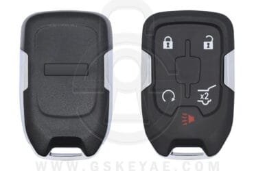 2015-2021 GMC Chevrolet Smart Key Remote Shell Case Cover 5 Button w/Start HU100 Blade for HYQ1EA