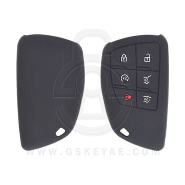 2021-2026 Chevrolet Suburban Tahoe GMC Yukon Smart Remote Key Silicone Protective Cover Case 6 Button