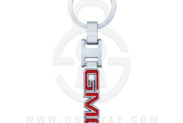GMC Logo Car Key Metal Key Chain Keychain Key Ring Chrome RED Color