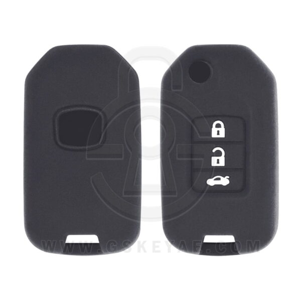 Honda Accord Flip Remote Key Silicone Cover Case 3 Button