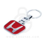 Honda Logo Car Key Metal Key Chain Keychain Key Ring Chrome RED