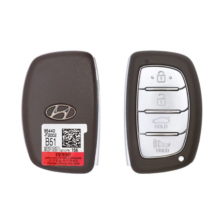 2019-2020 Hyundai Elantra Sedan Smart Key 4 Button 433MHz CQOFD00120 95440-F2002