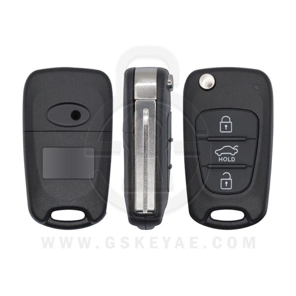 2012-2013 Hyundai KIA Optima Cadenza Flip Remote Key Shell Case Cover 3 Buttons TOY48