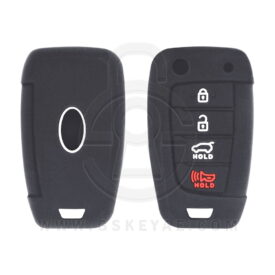 Hyundai Veloster Kona Staria Flip Remote Key Silicone Protective Cover Case 4 Button