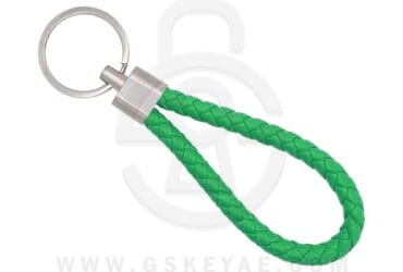 Key Chain Keychain Key Ring Green Leather Rope For Car Keys