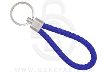 Key Chain Keychain Key Ring Leather Rope Blue Color For Car Keys