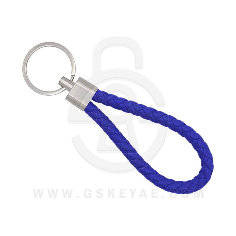 Key Chain Keychain Key Ring Leather Rope Blue Color For Car Keys