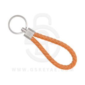 Key Chain Keychain Key Ring Leather Rope Orange Color For Car Keys