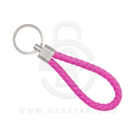 Key Chain Keychain Key Ring Leather Rope Pink Color For Car Keys