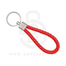 Key Chain Keychain Key Ring Leather Rope RED Color For Car Keys