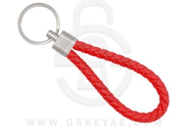 Key Chain Keychain Key Ring Leather Rope RED Color For Car Keys