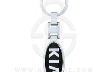 KIA Logo Car Key Metal Key Chain Keychain Key Ring Chrome Black Color