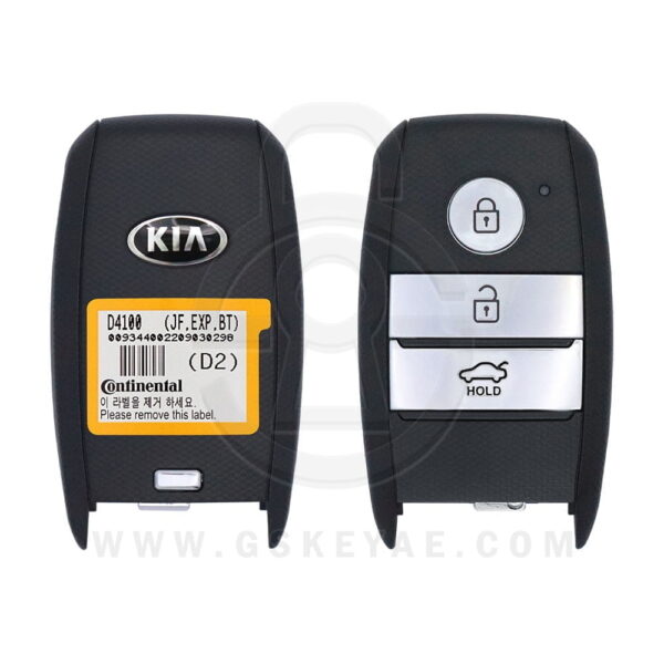 2016-2018 Genuine KIA Optima Smart Key Remote 3 Button 433MHz SY5JFFGE04 95440-D4100 (OEM)
