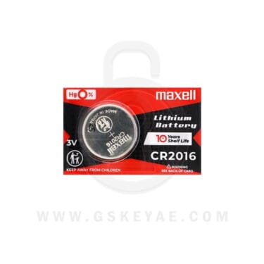 Maxell CR2016 90mAh 3V Lithium Primary (LiMNO2) Coin Cell Battery