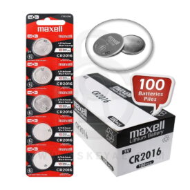 Maxell CR2016 90mAh 3V Lithium Primary (LiMNO2) Coin Cell Battery (100-Pack)
