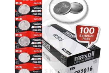 Maxell CR2016 90mAh 3V Lithium Primary (LiMNO2) Coin Cell Battery (100-Pack)