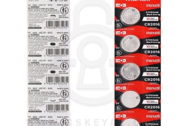 Blister Pack of 5 Maxell CR2016 90mAh 3V Lithium Primary (LiMNO2) Coin Cell Battery