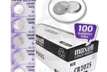 Maxell CR2025 170mAh 3V Lithium Coin Cell Battery (100-pack)