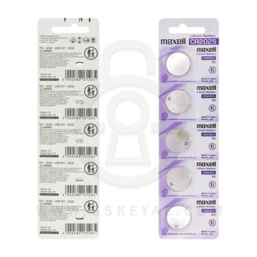 Blister Pack of 5 Maxell CR2025 170mAh 3V Lithium Coin Cell Battery