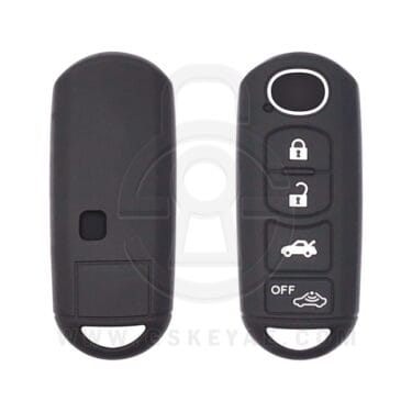 Mazda 3 Smart Remote Key Silicone Protective Cover Case 4 Button