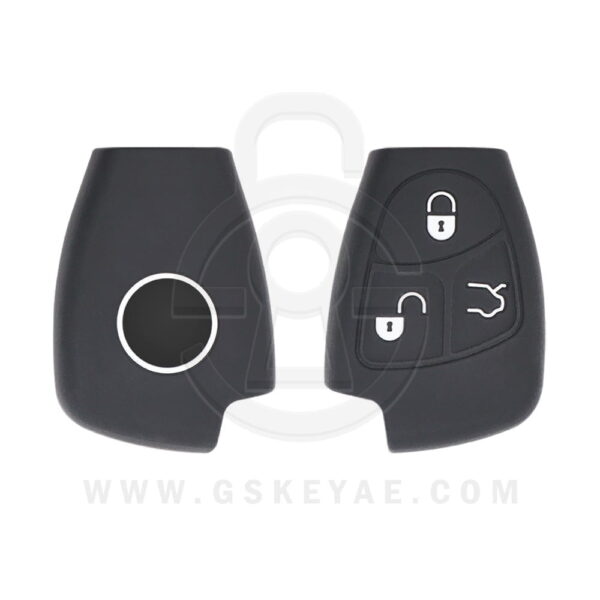 Mercedes Benz Small NEC Smart Remote Key Silicone Protective Cover Case 3 Button