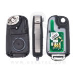 2016-2018 Original MG GT GS Flip Remote Key 3 Buttons 433MHz ID47 Chip HU66 Blade (2)