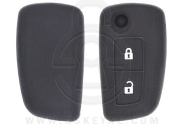 Nissan Juke Rogue Qashqai Flip Remote Key Silicone Protective Cover Case 2 Button