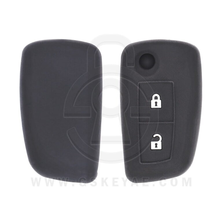 Nissan Juke Rogue Qashqai Flip Remote Key Silicone Protective Cover Case 2 Button