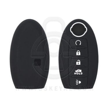 Nissan Altima Maxima Murano Rouge Smart Key Silicone Protective Cover Case 5 Button w/Start