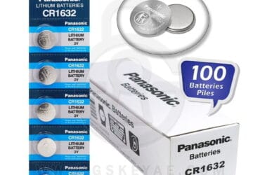 Panasonic CR1632 140mAh 3V Lithium (LiMnO2) Coin Cell Battery (100-Pack)