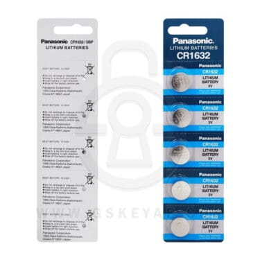 Blister Pack of 5 Panasonic CR1632 140mAh 3V Lithium (LiMnO2) Coin Cell Battery