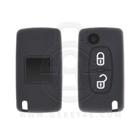 Peugeot 307 308 3008 5008 Flip Remote Key Silicone Protective Cover Case 2 Button