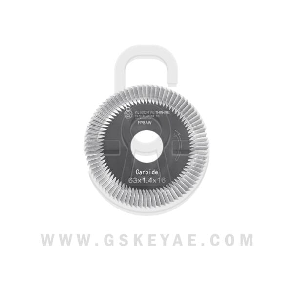 Side milling cutter φ63x1.4xφ16 756 For ECCO Combi 201 key cutting machine