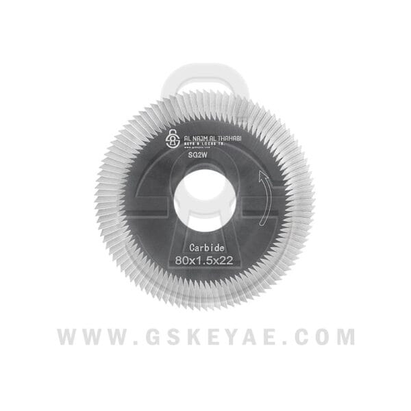 Side Milling Cutter Carbide Material Φ80X1.5XΦ22 755 For SILCA OPERA/TECHNICA/SILCA TARGA 2000