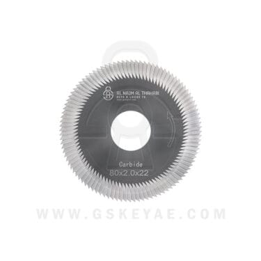 Side Milling Cutter Carbide Material Φ80X2.0XΦ22 1018 For SILCA TECH LANCER PLUS