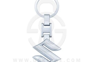 Suzuki Logo Car Key Metal Key Chain Keychain Key Ring Chrome Silver Color