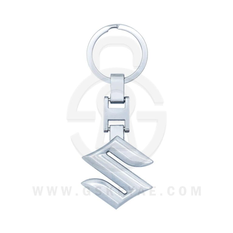 Suzuki Logo Car Key Metal Key Chain Keychain Key Ring Chrome Silver Color