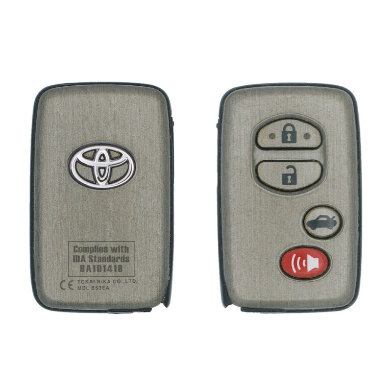 2007-2010 Toyota Aurion Smart Key Remote 4 Button 433MHz 14AAC P/N 89904-33100 USED