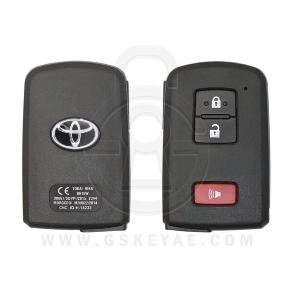 2016-2017 Genuine Toyota Land Cruiser Smart Key Remote 3 Button 433MHz 89904-60K30 (OEM)