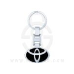 Toyota Logo Car Key Metal Key Chain Keychain Key Ring Chrome Black