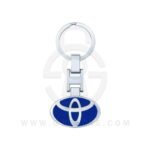 Toyota Logo Car Key Metal Key Chain Keychain Key Ring Chrome Blue