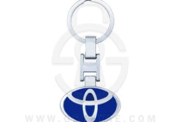Toyota Logo Car Key Metal Key Chain Keychain Key Ring Chrome Blue