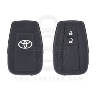 Toyota Land Cruiser Prado C-HR Smart Remote Key Silicone Protective Cover Case 2 Button