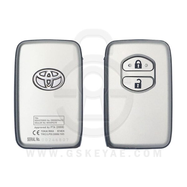 2010-2017 Genuine Toyota Prado Smart Key Remote 2 Button 433MHz 89904-60750 (OEM)