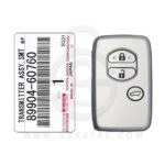 Genuine Toyota Prado Smart Key Remote 3 Button 433MHz 89904-60760 (OEM)